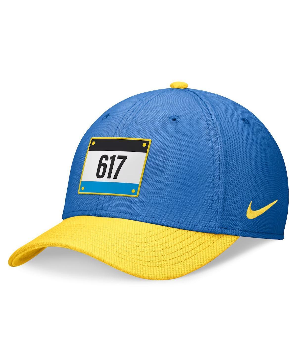 Men's Nike Light Blue/Gold Boston Red Sox 2024 City Connect Swoosh Flex Hat, Size: Small/Medium Product Image