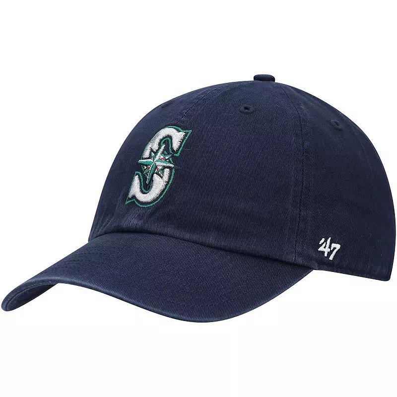 Men's '47 Navy Seattle Mariners Clean Up Adjustable Hat, Blue Product Image