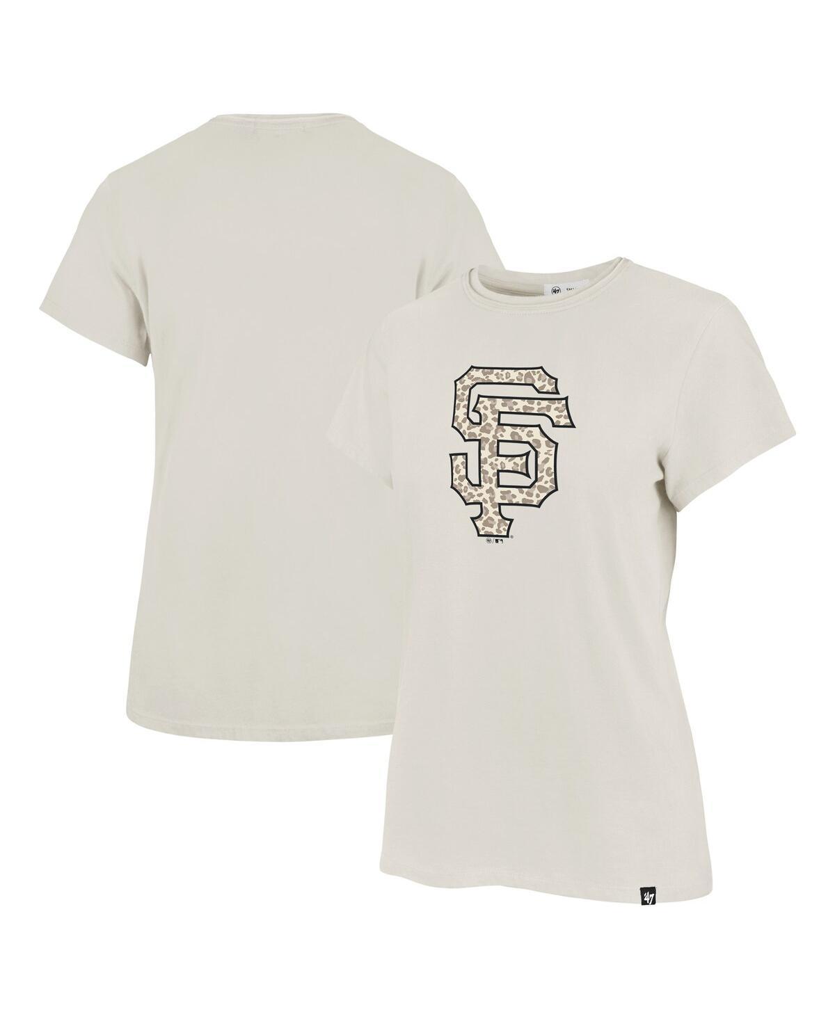 Women's '47 Oatmeal San Francisco Giants Imprint Frankie T-Shirt, Size: Small, Team Product Image