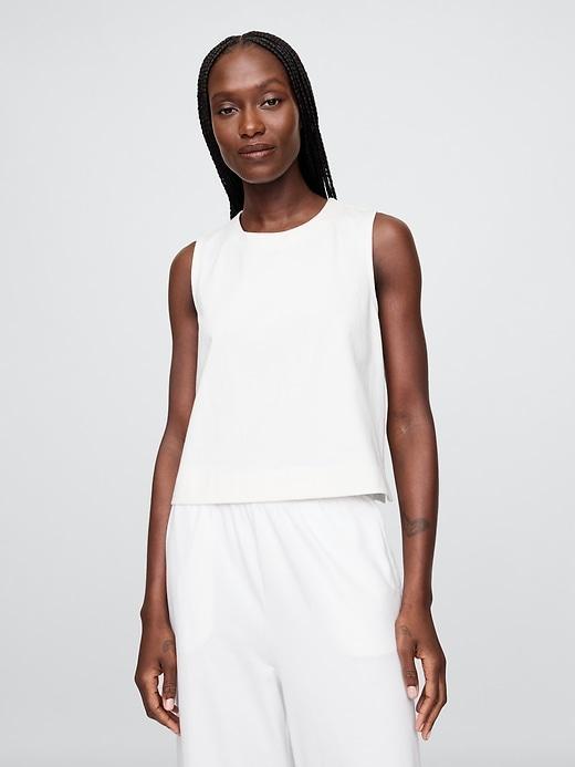 Heavyweight Organic Cotton Cropped Shell Tank Top Product Image