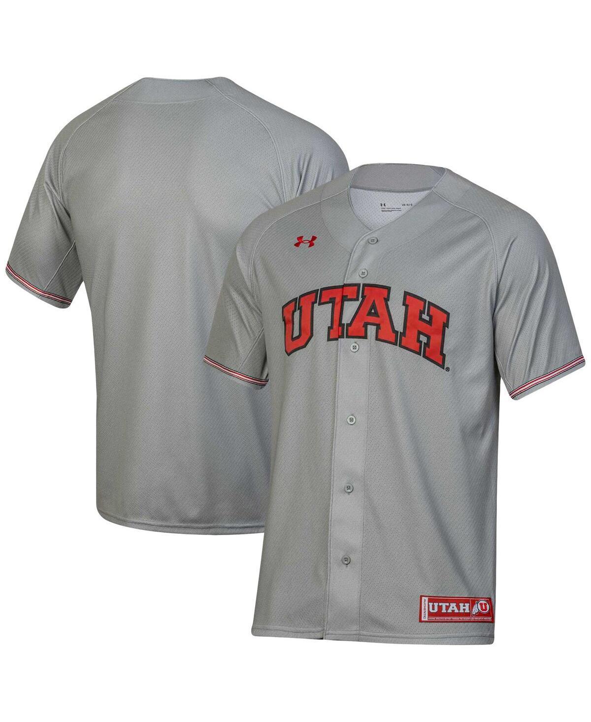 Men's Under Armour Gray Utah Utes Replica Baseball Jersey, Size: Large, Ute Grey Product Image