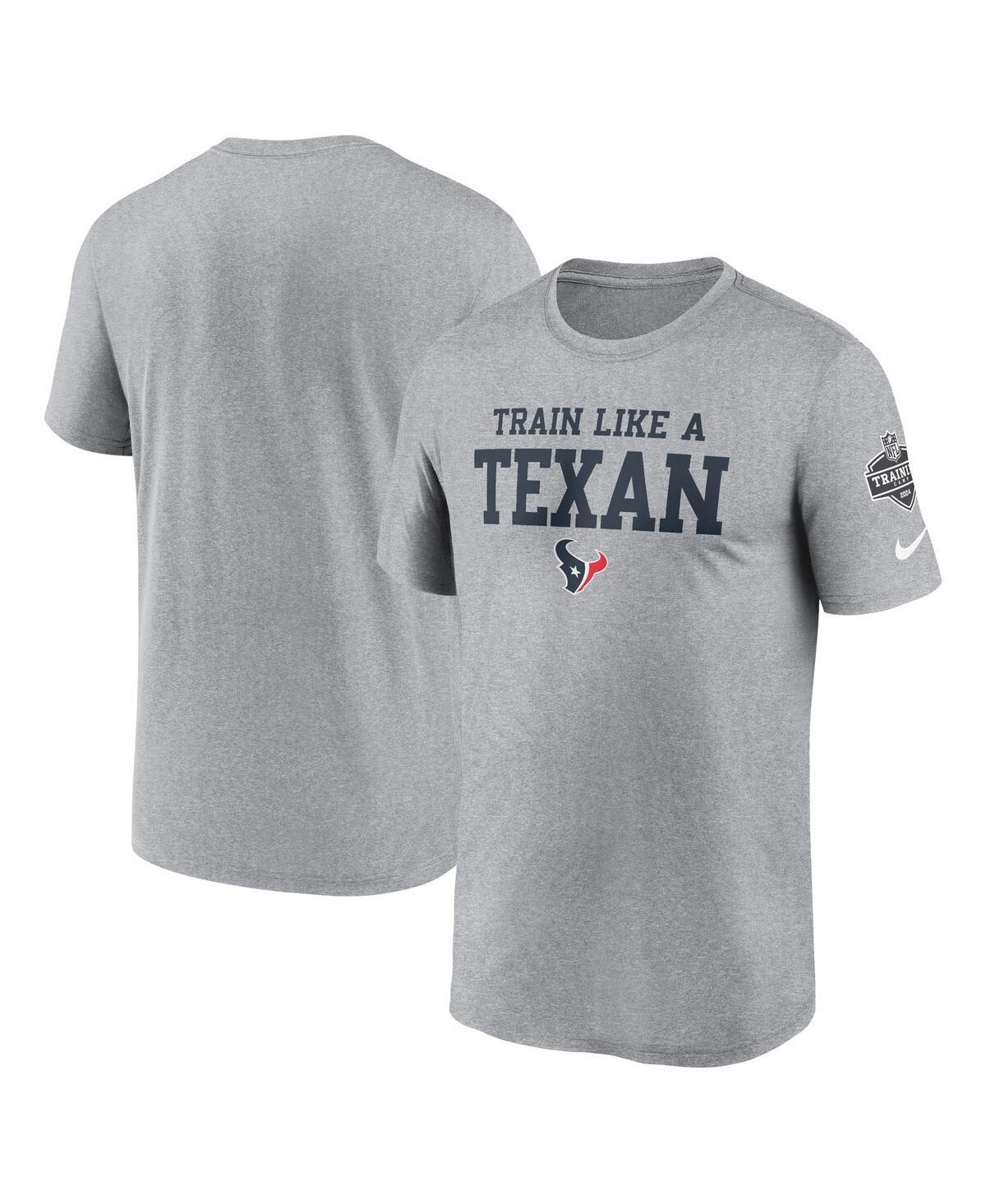 Men's Nike Heather Gray Houston Texans 2024 NFL Training Camp Legend Performance T-Shirt, Size: 2XL, Grey Product Image