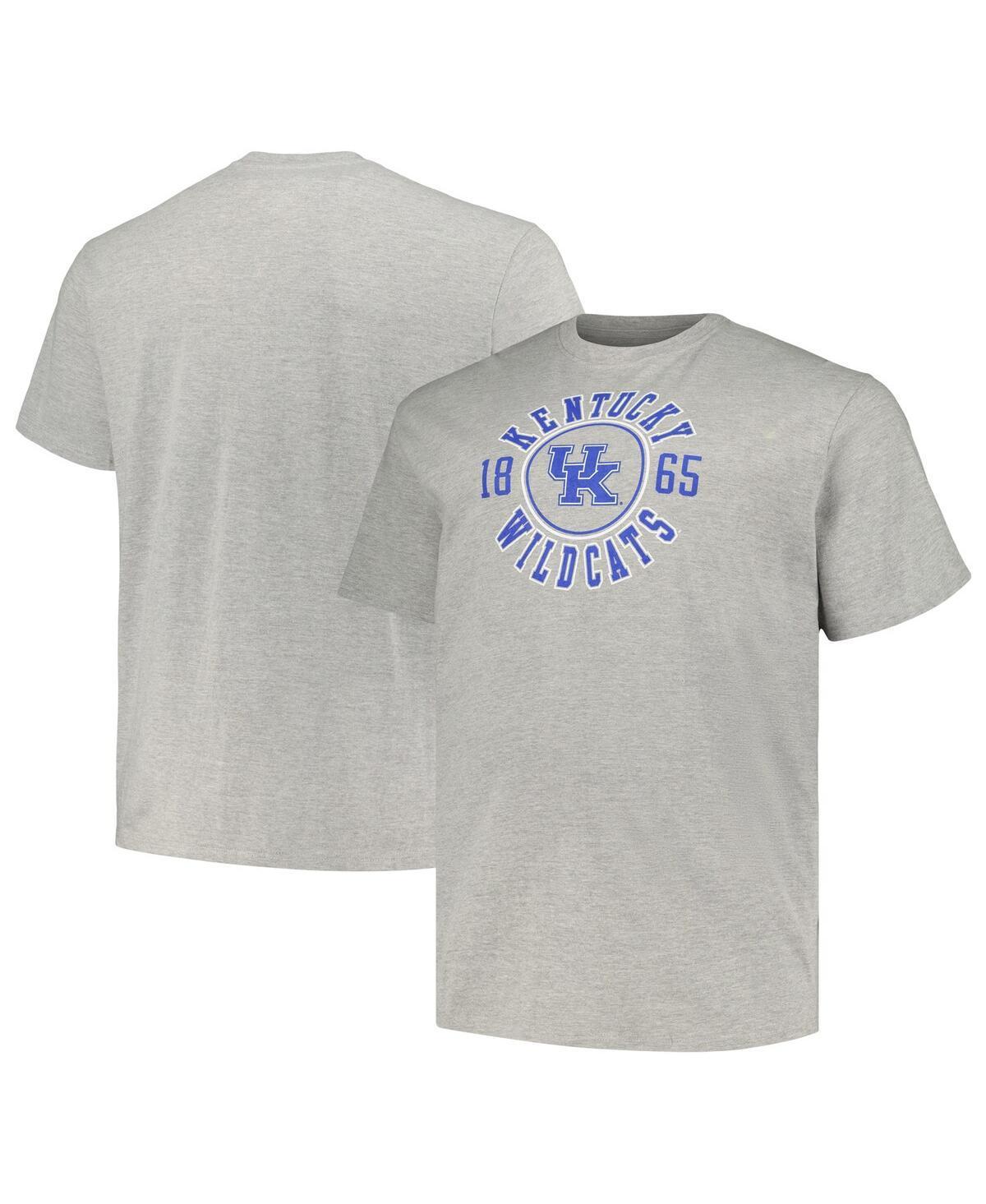 Mens Champion Heather Gray Kentucky Wildcats Big & Tall Circle Logo T-Shirt Product Image