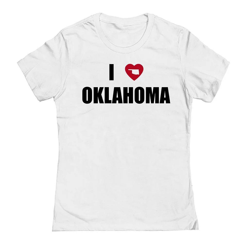 Junior's I Heart Oklahoma Graphic Tee, Women's, Size: XXL, Black Product Image
