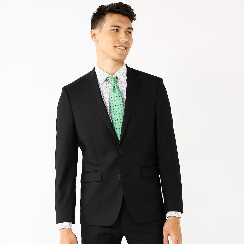 Men's Apt. 9® Premier Flex Performance Extra-Slim Washable Suit Jacket, Size: 38 Short, Black Product Image