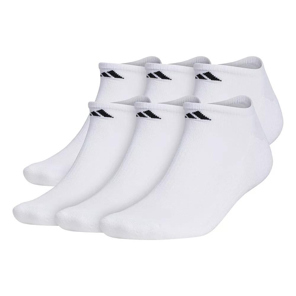 Big & Tall adidas 6-pack Athletic Cushioned No Show Socks, Men's, Size: 12-15, Medium Gray Product Image