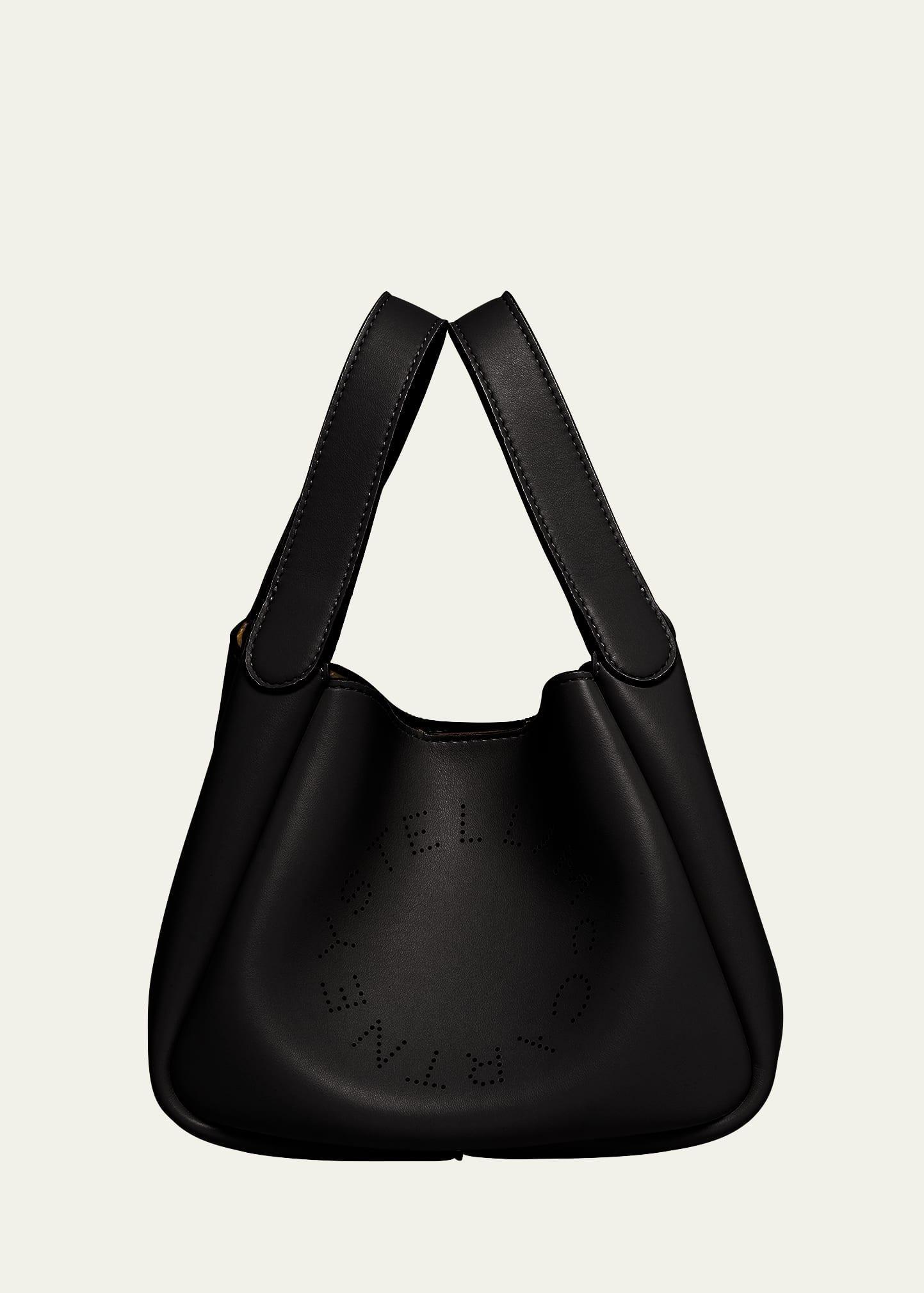 Womens Faux Leather Logo Shoulder Bag Product Image