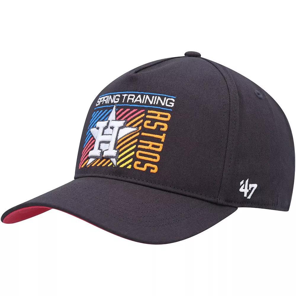 Men's '47  Charcoal Houston Astros 2023 Spring Training Reflex Hitch Snapback Hat Product Image