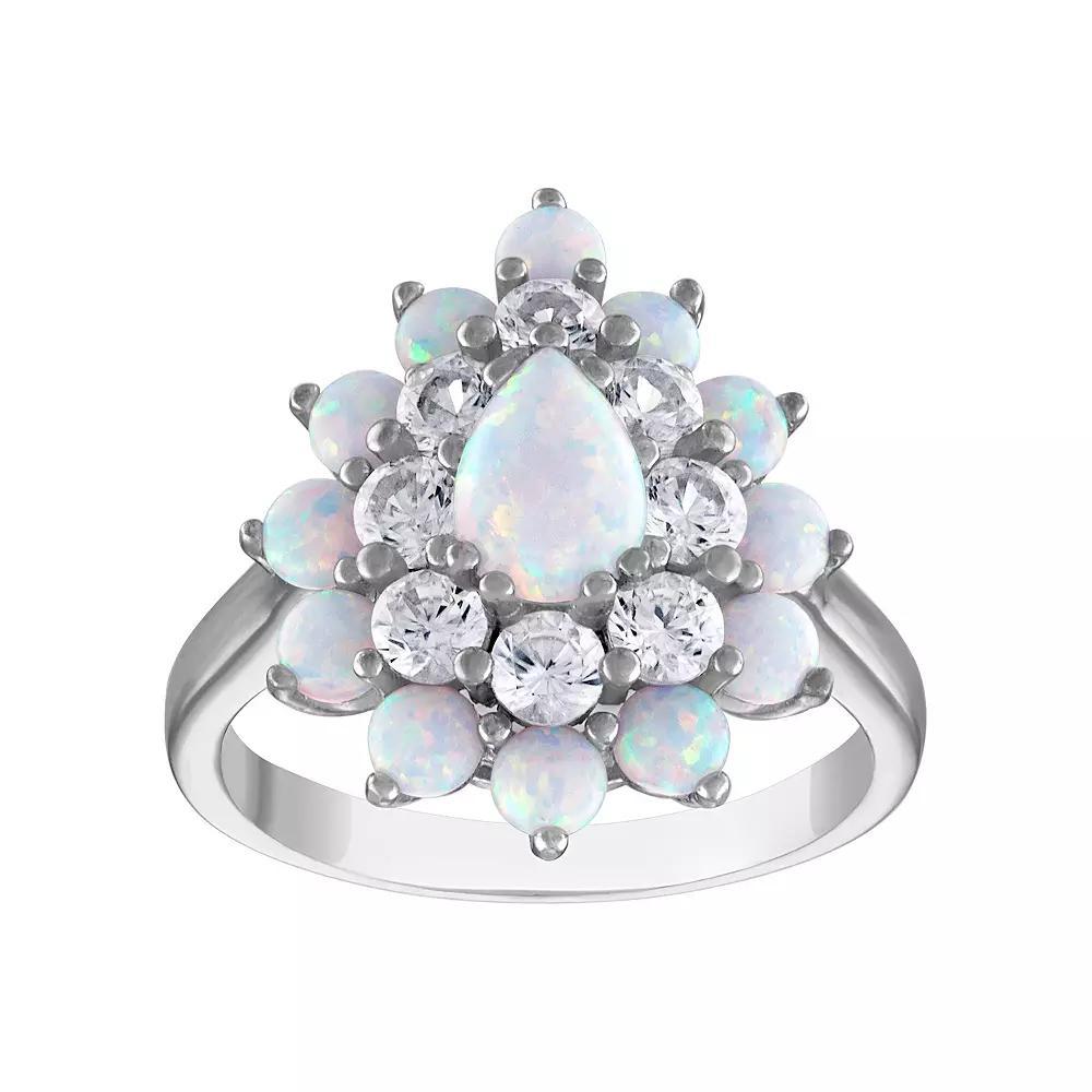 Designs by Gioelli Sterling Silver Gemstone Ring, Women's, Size: 8, Lab Created Blue Product Image