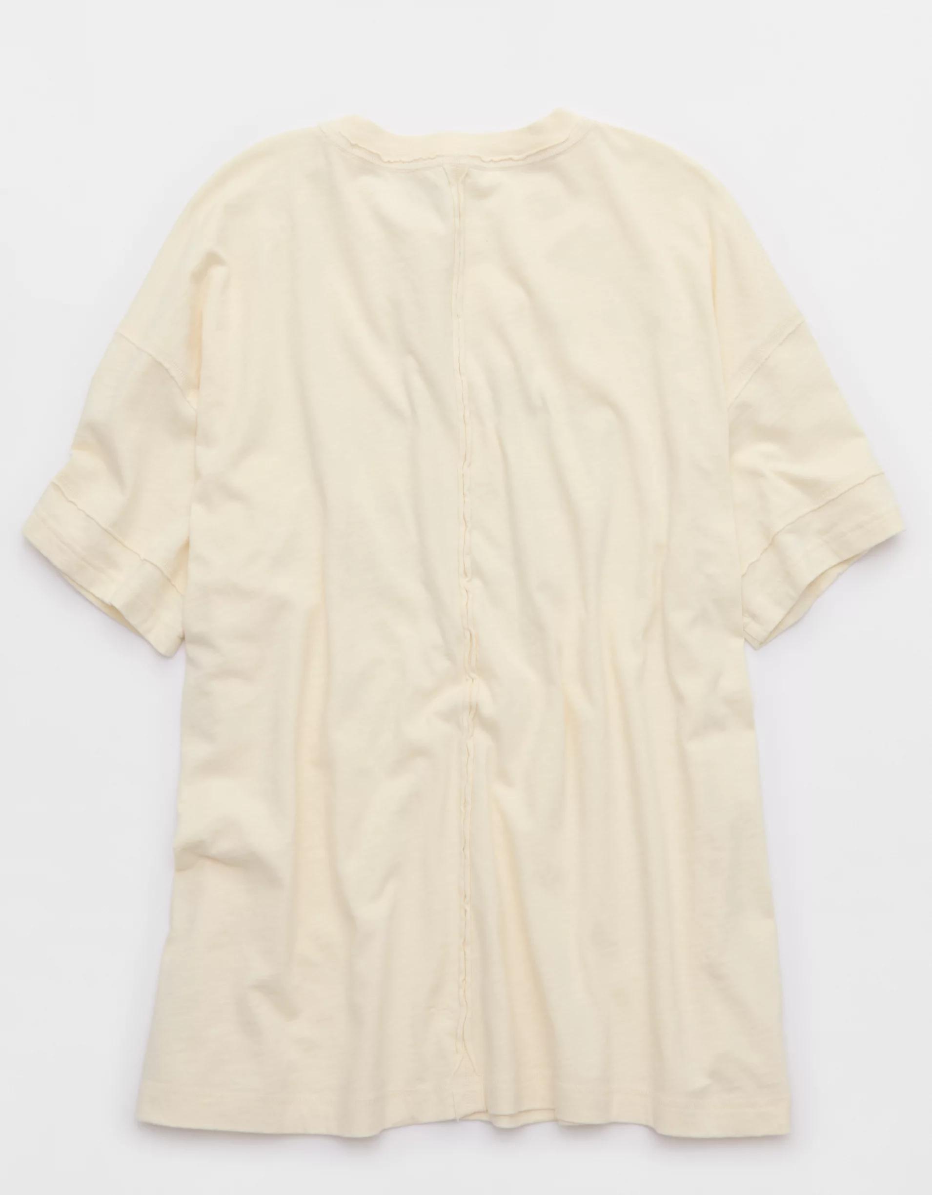Aerie Oversized Crew Boyfriend T-Shirt Product Image