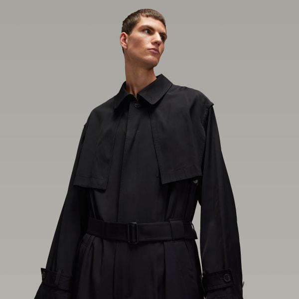 adidas Y-3 Rayon Twill Coat Black L Mens Product Image