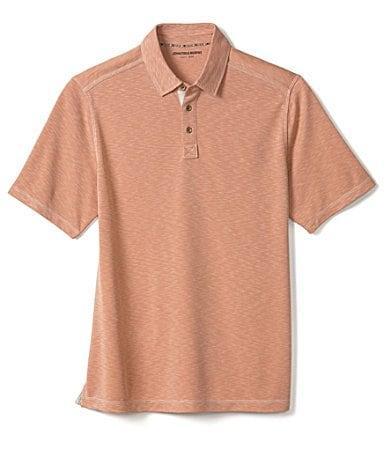 Johnston  Murphy Vintage Slub Short Sleeve Polo Shirt Product Image