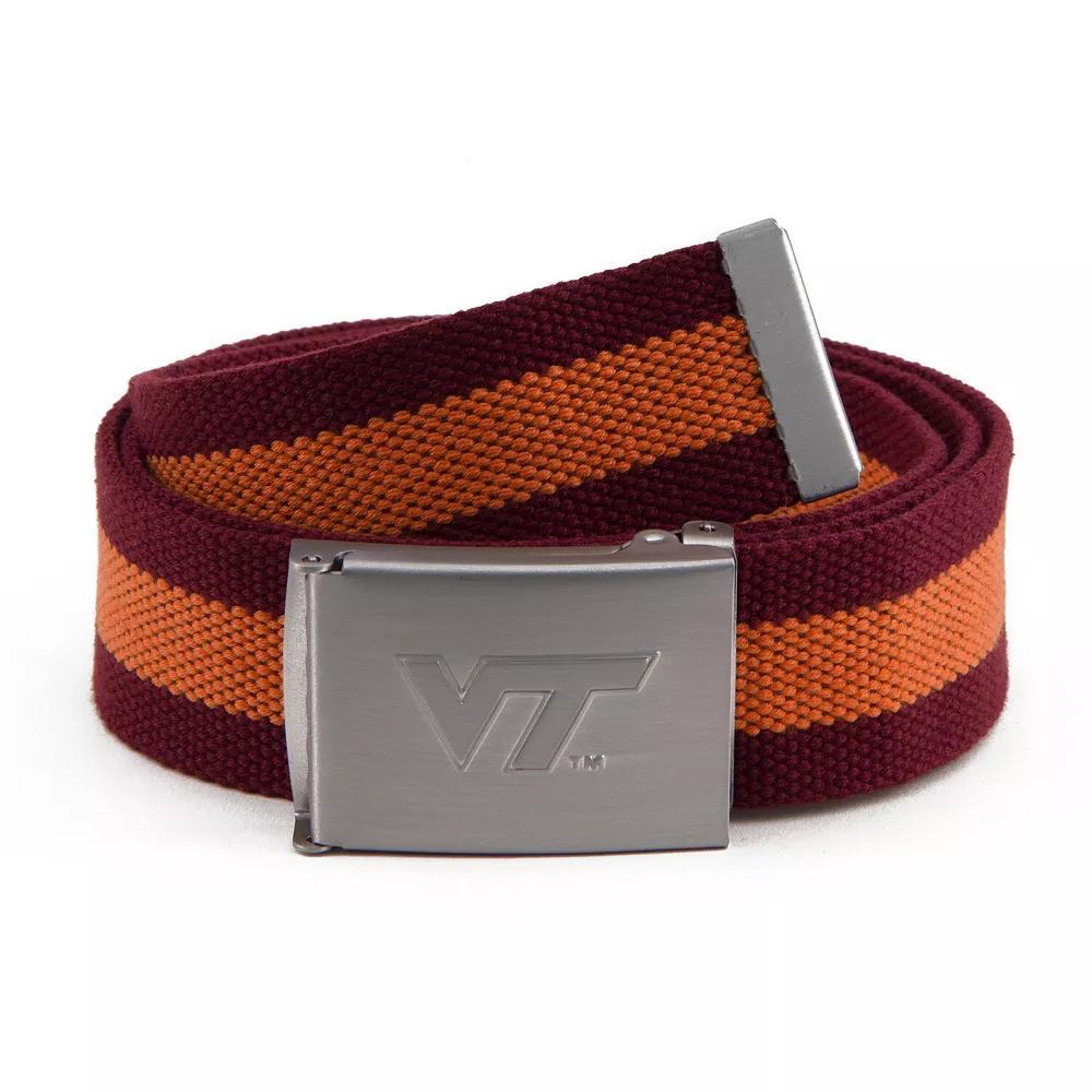 Men's Virginia Tech Hokies Fabric Belt, Team Product Image