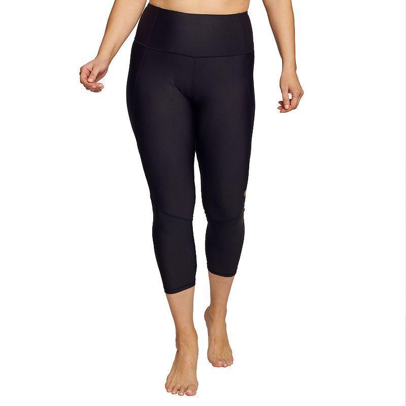 Plus Size Mazu Swim High-Rise Slimming Swim Capri Leggings, Women's, Size: 1XL, Multi Product Image