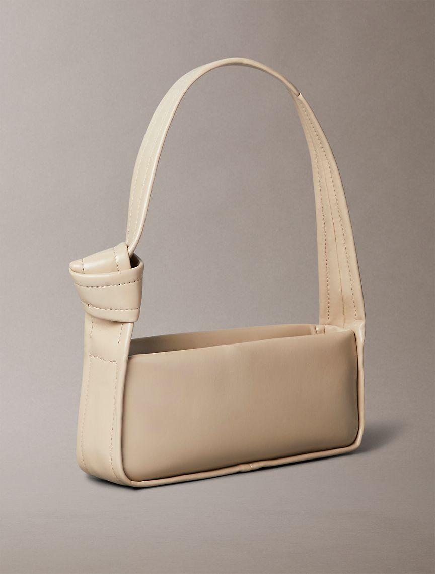 Calvin Klein Women's Knotted Small Shoulder Bag - Brown Product Image