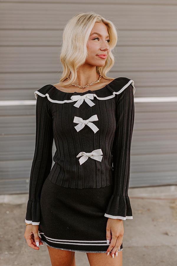 Bows And Kisses Knit Top Product Image