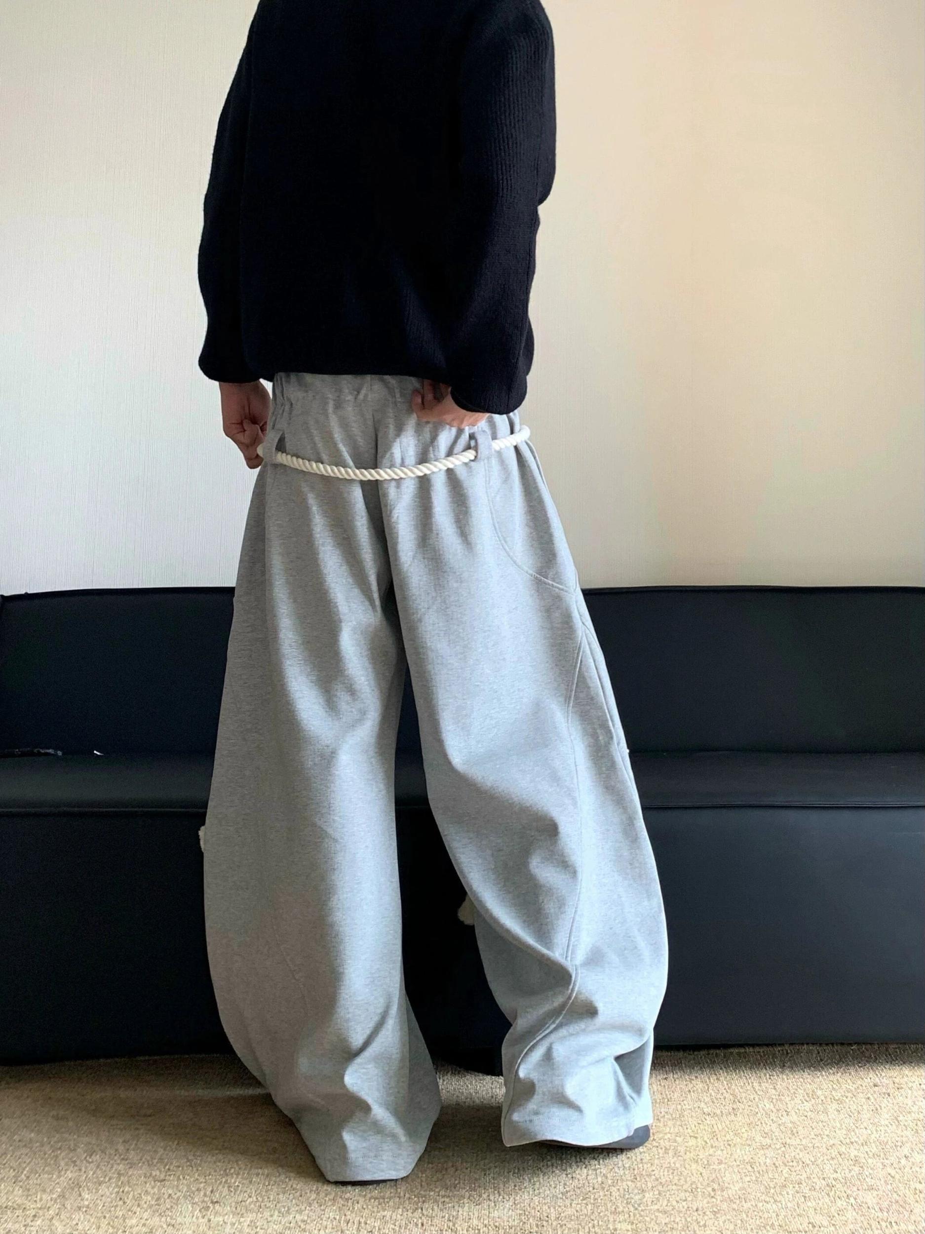 RT No. 18009 GRAY SCIMITAR WIDE SWEATPANTS Product Image