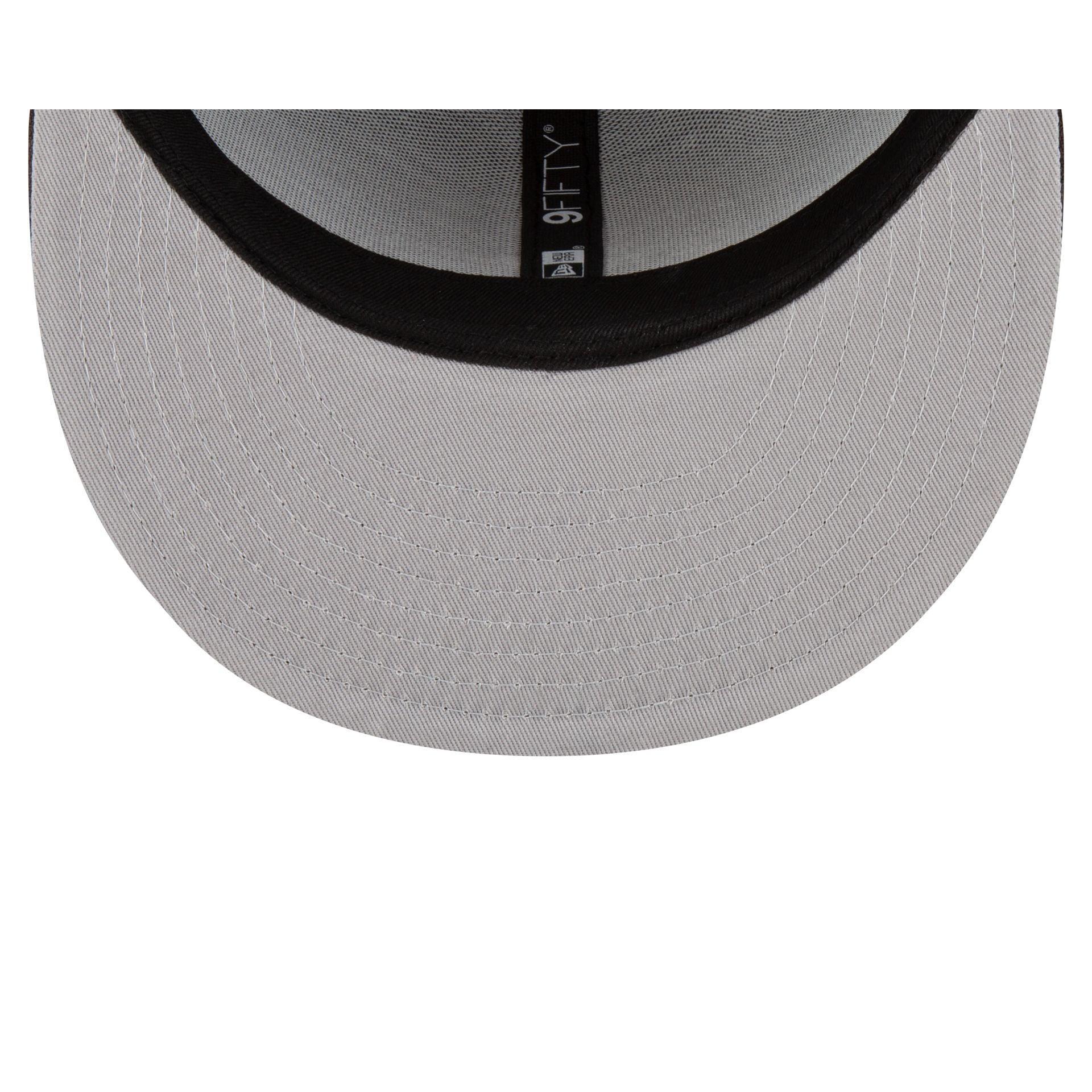 New York Yankees Black and White Basic 59FIFTY Fitted Hat Male Product Image