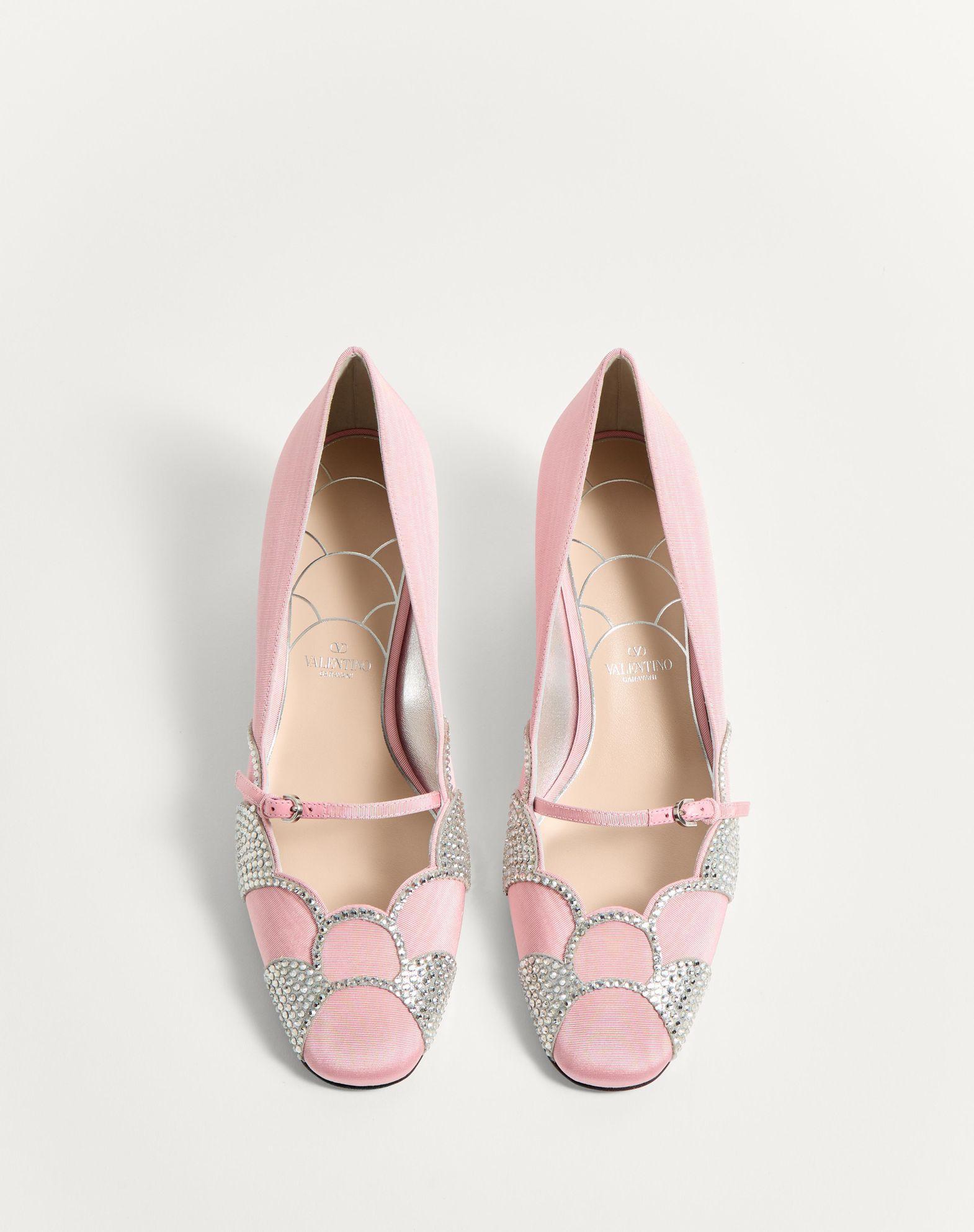 Bowow Pumps In Moirè Fabric With Crystals 45Mm Product Image