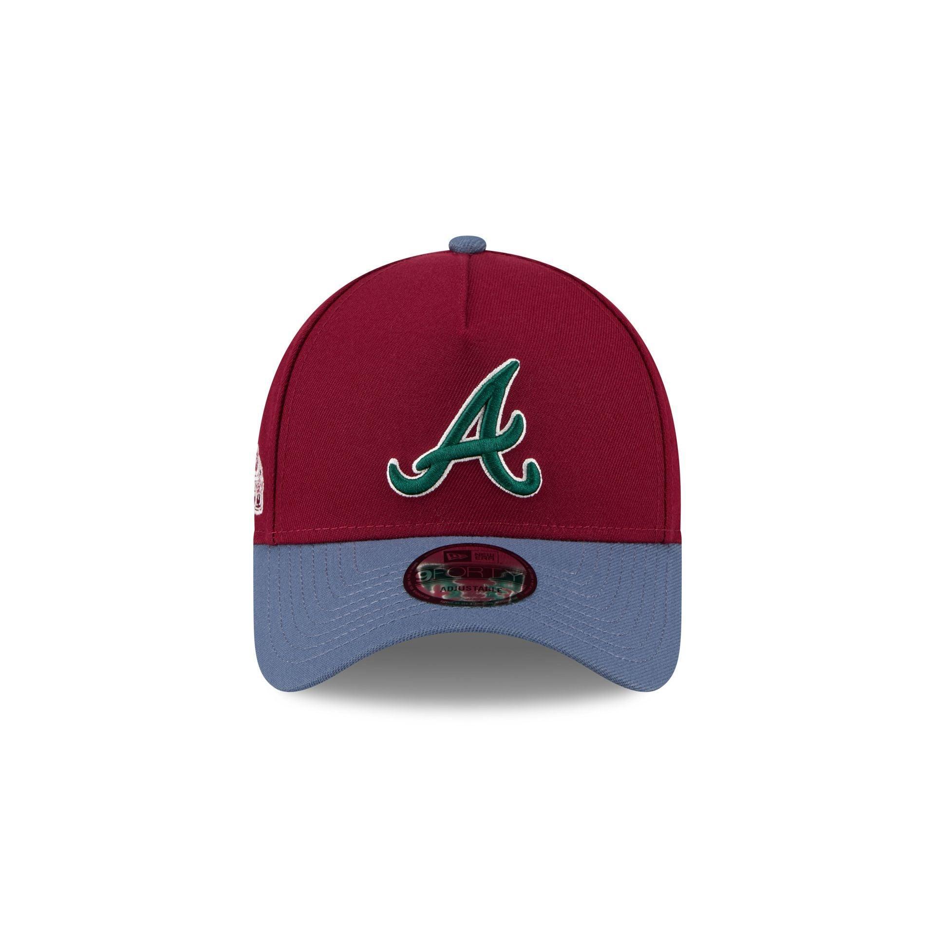 Miami Marlins Moleskin Crown Maroon 9FORTY A-Frame Snapback Hat Male Product Image