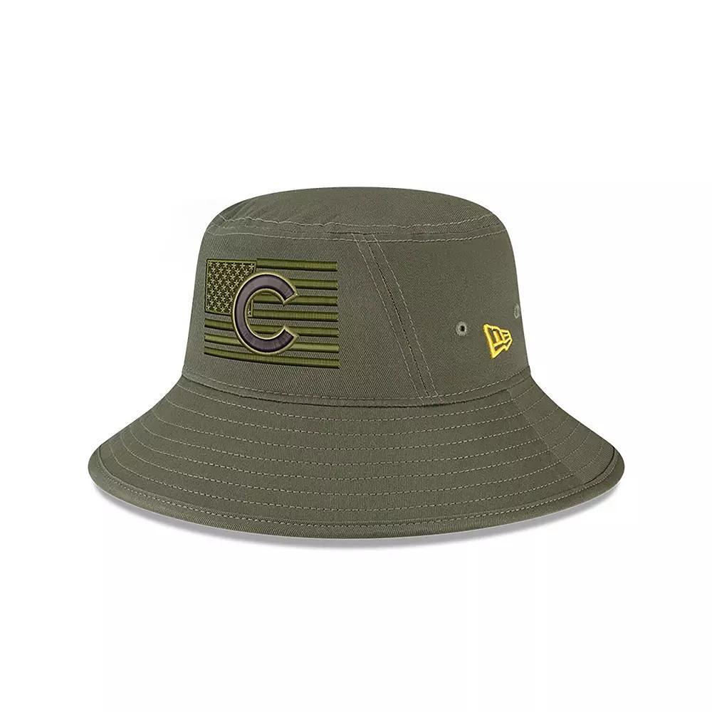 Men's New Era  Green Chicago Cubs 2023 Armed Forces Day Bucket Hat, Size: Small/Medium Product Image
