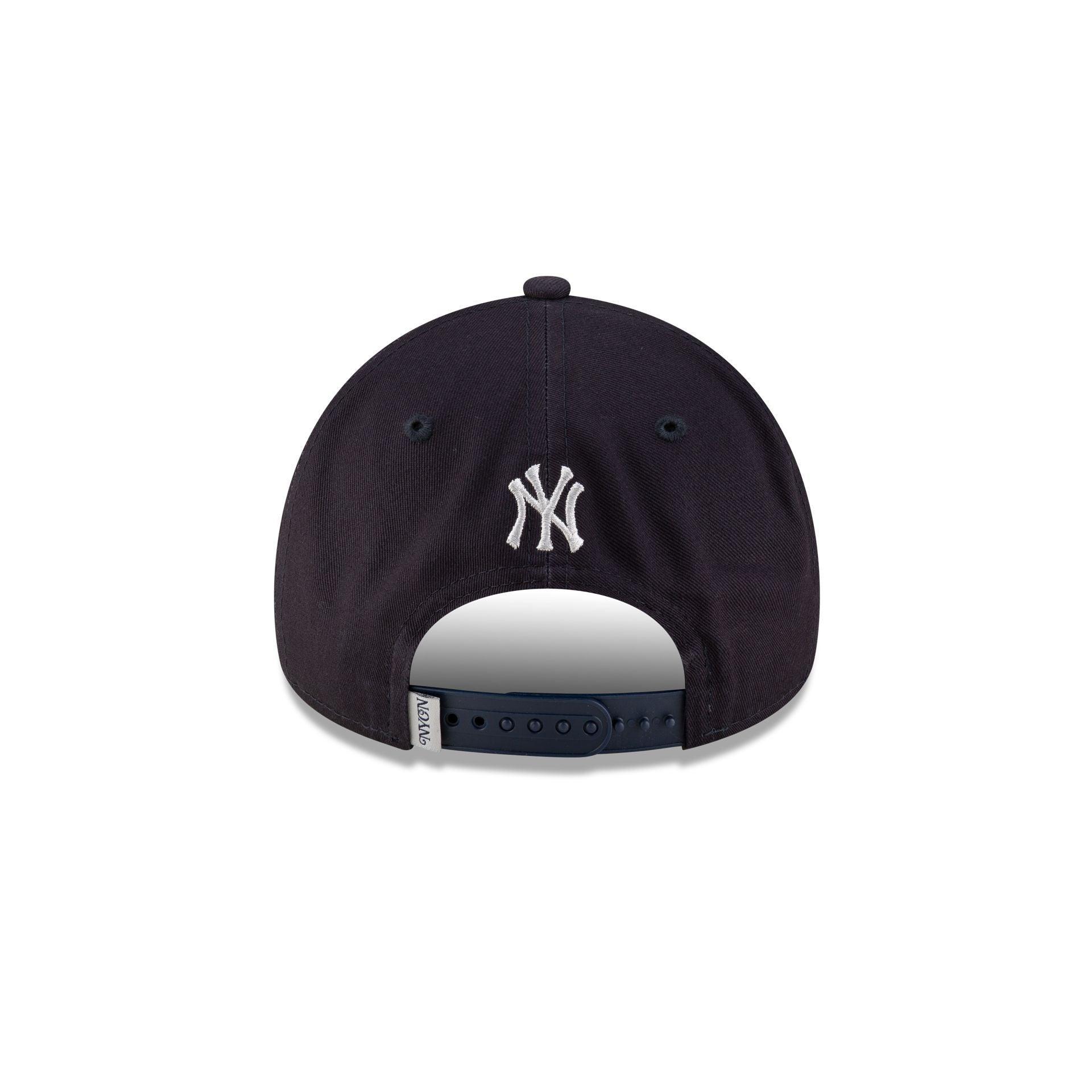 New York or Nowhere x New York Yankees Navy Wordmark 9FORTY A-Frame Snapback Hat Male Product Image