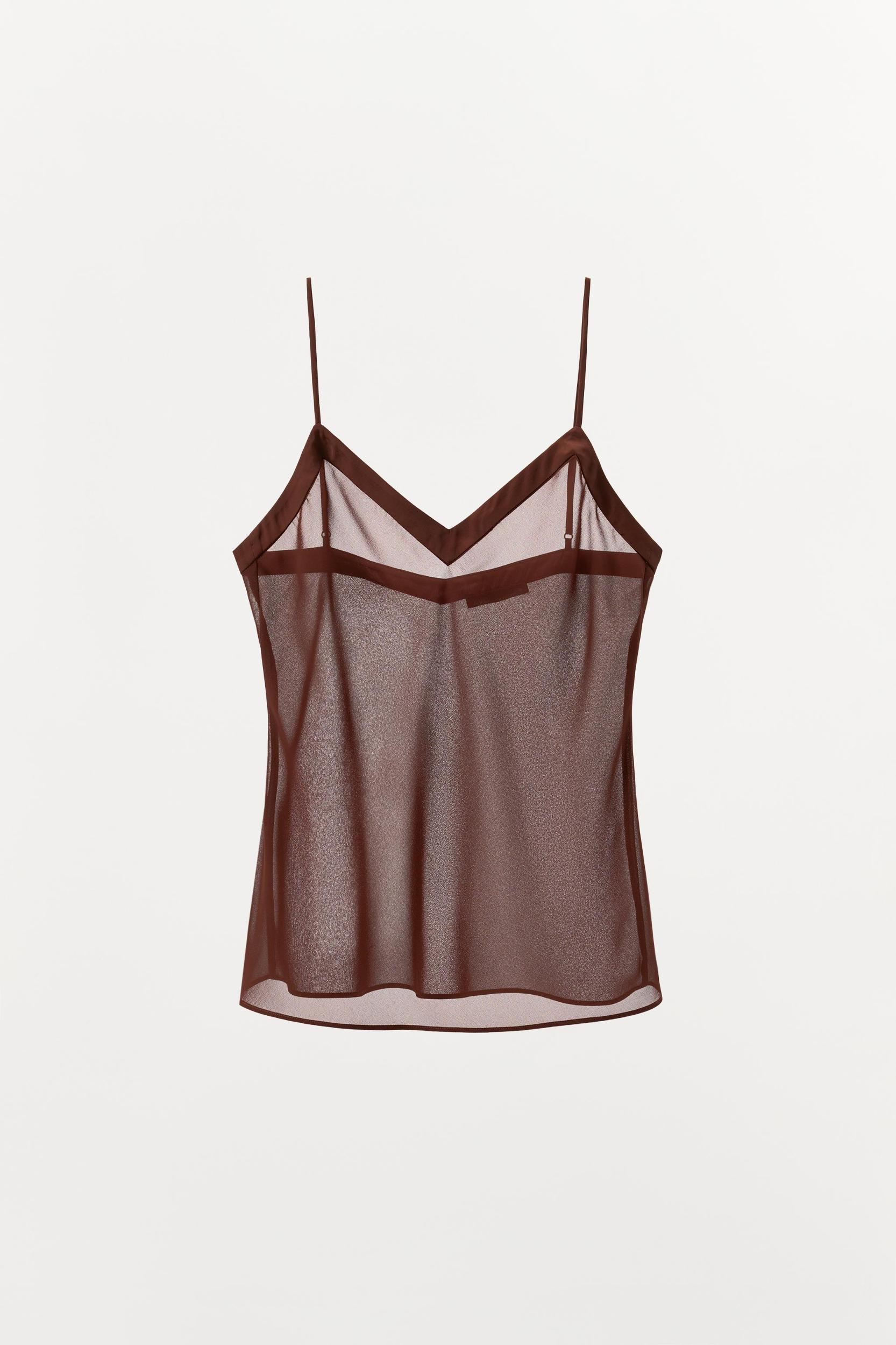 SATIN TRIM TOP Product Image