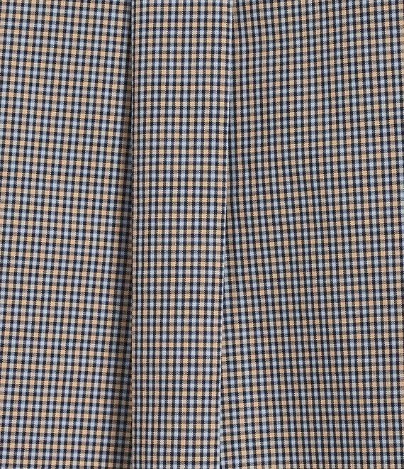 Gold Label Roundtree & Yorke Slim Fit Non-Iron Long Sleeve Small Check Sport Shirt Product Image