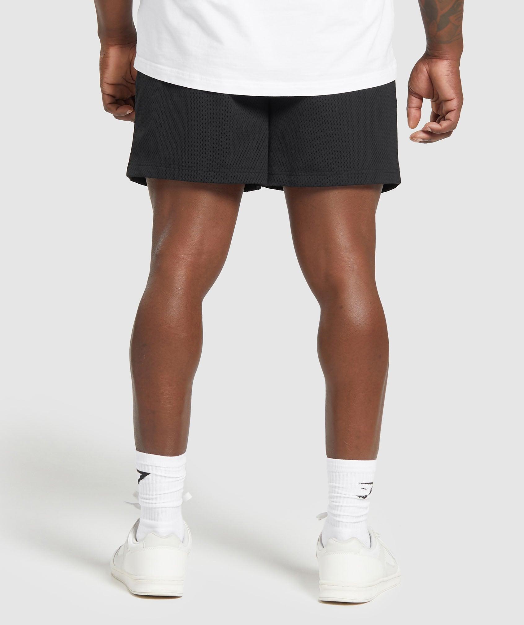 Gymshark Lifting Mesh 7" Shorts - Black Male Product Image