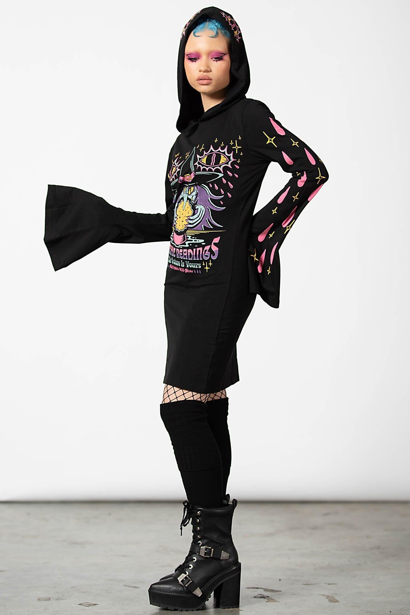 Crystal Gazer Hooded Dress Female Product Image