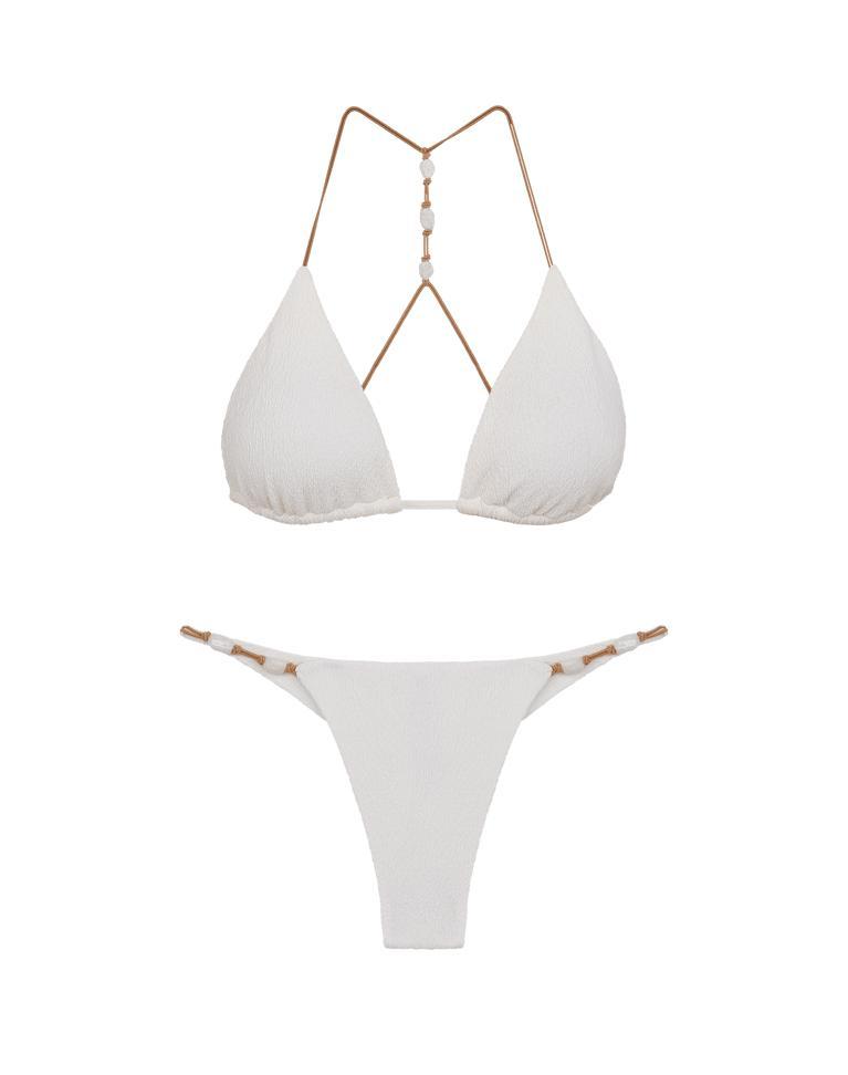 Firenze Ney T Back Tri Top - White Product Image