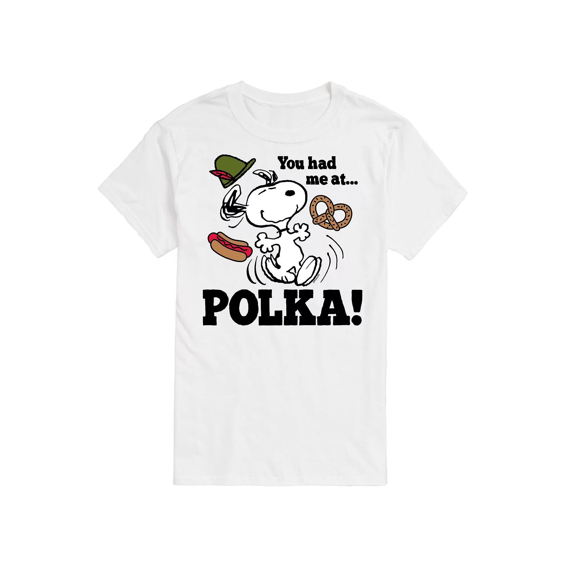 Mens Peanuts You Had Me At Polka Graphic Tee Product Image