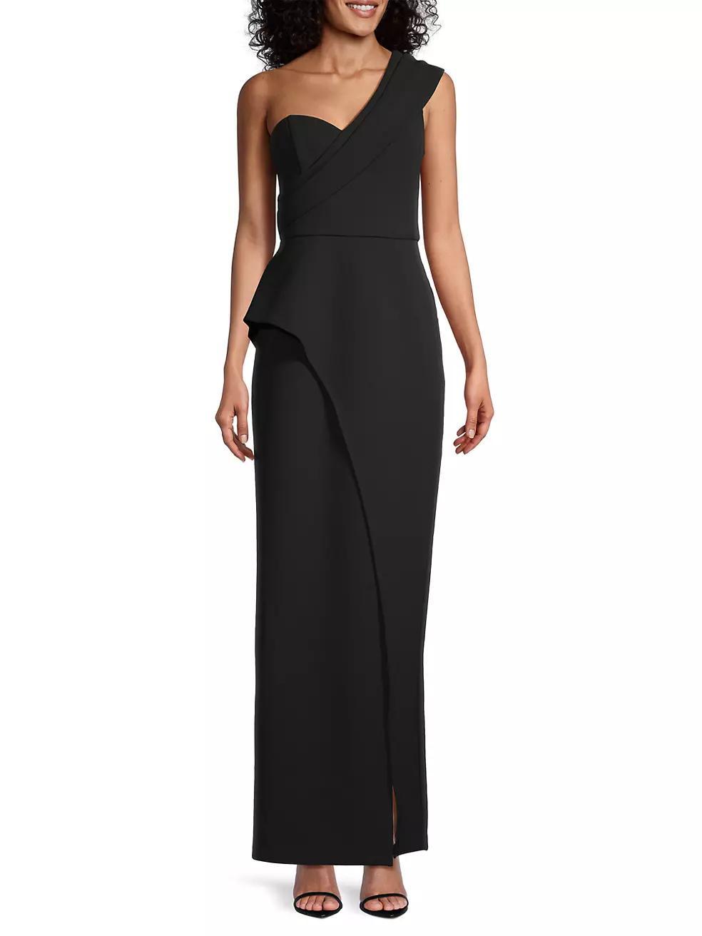 Bonded Crepe Column Gown Product Image