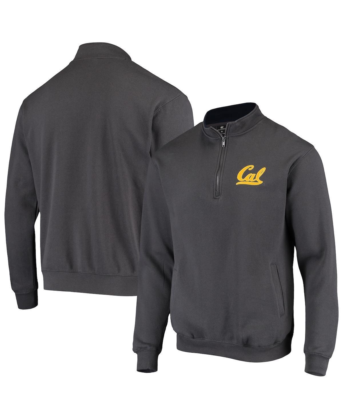 Mens Colosseum Heathered Gray Northwestern Wildcats Tortugas Team Logo Quarter-Zip Jacket Product Image