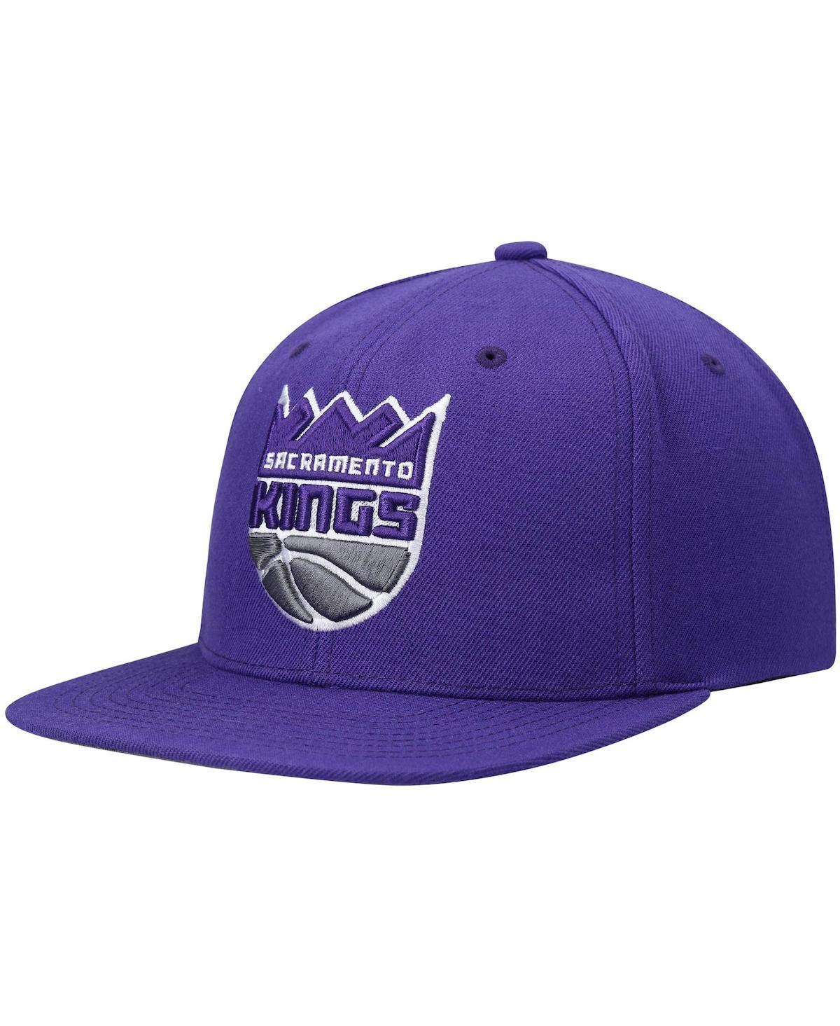 Men's Mitchell & Ness Purple Sacramento Kings Ground 2.0 Snapback Hat, Kng Purple Product Image