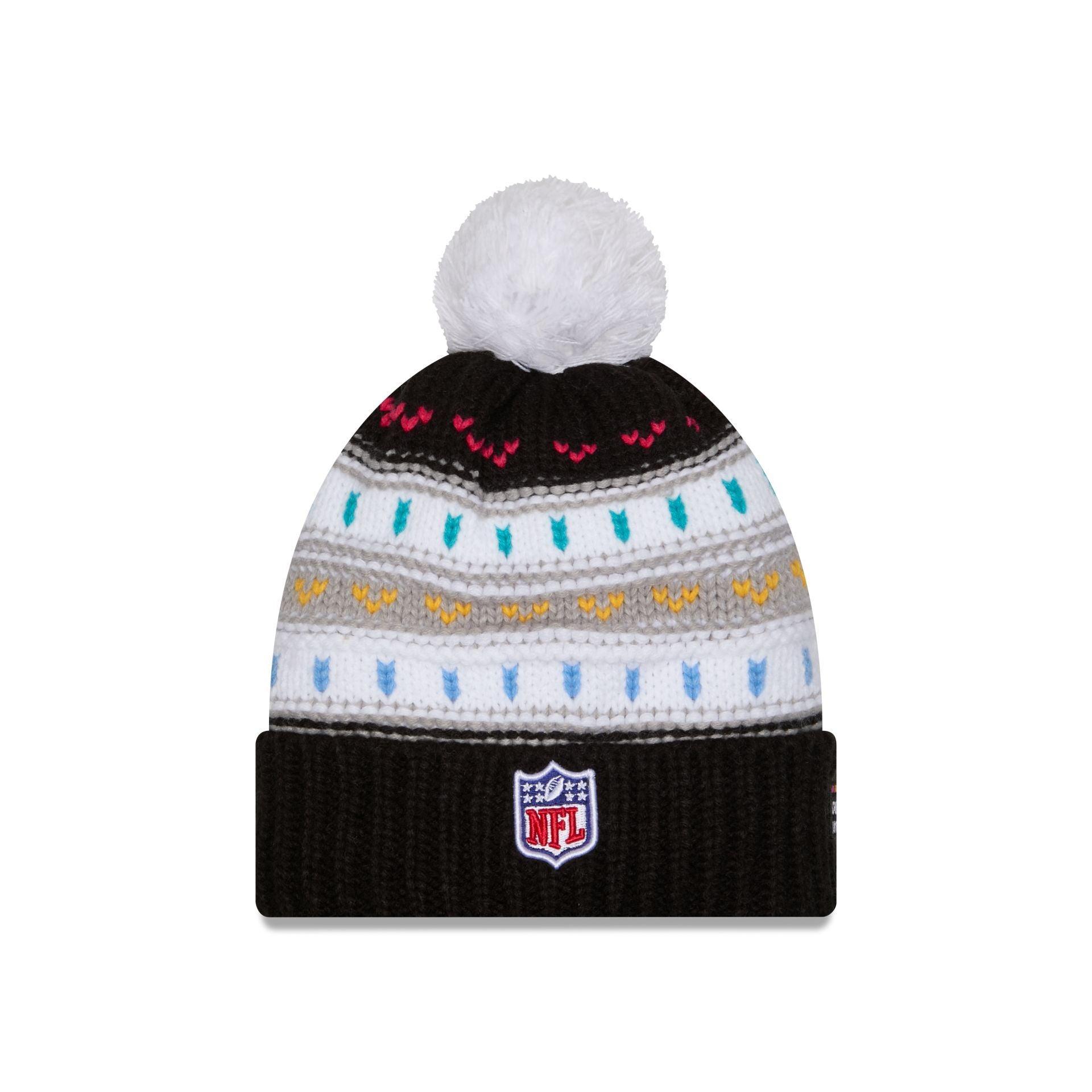 Baltimore Ravens 2025 Crucial Catch Women's Pom Knit Hat Female Product Image