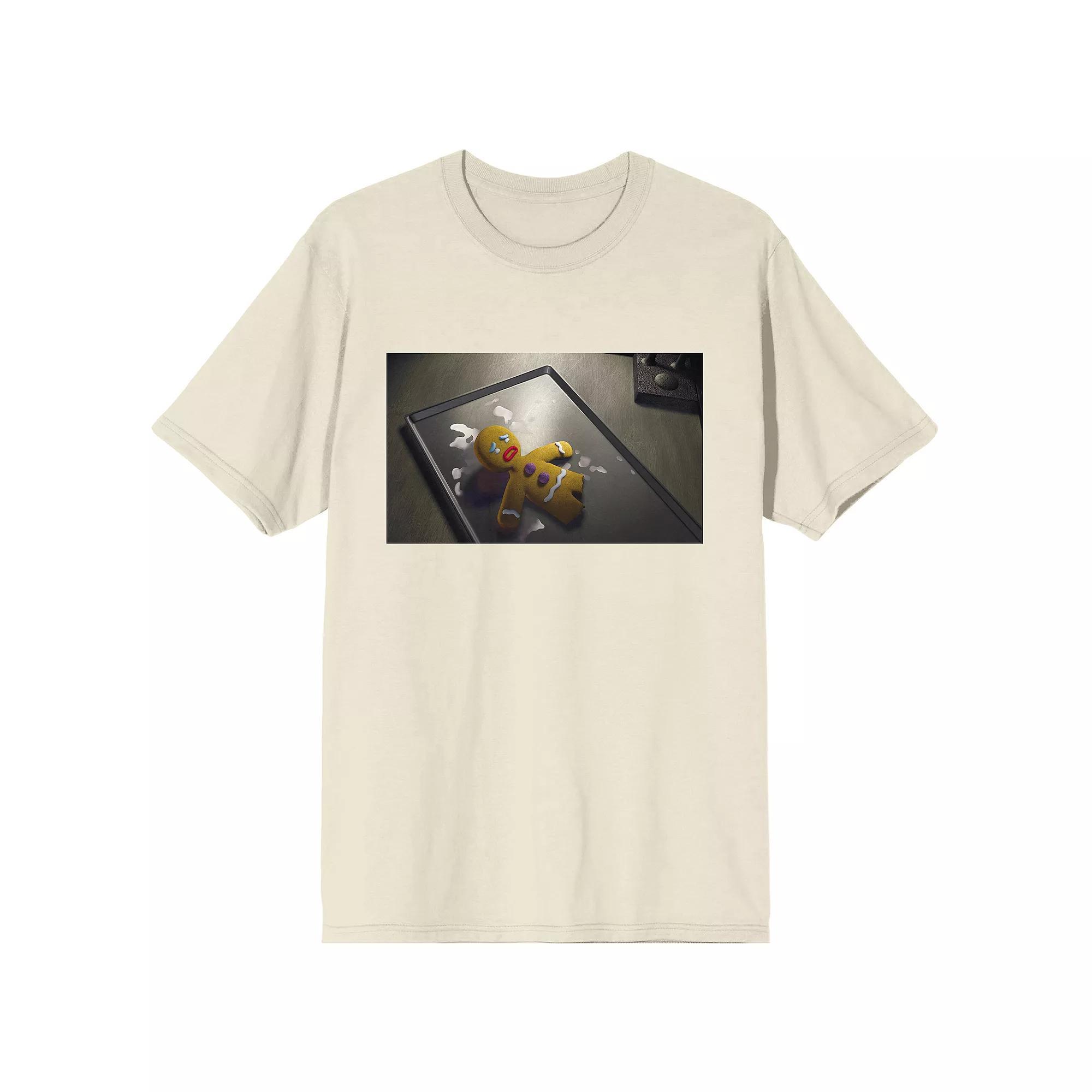 Men's Shrek Gingerbread Man Screen Graphic Tee, Size: XXL, Beige Product Image