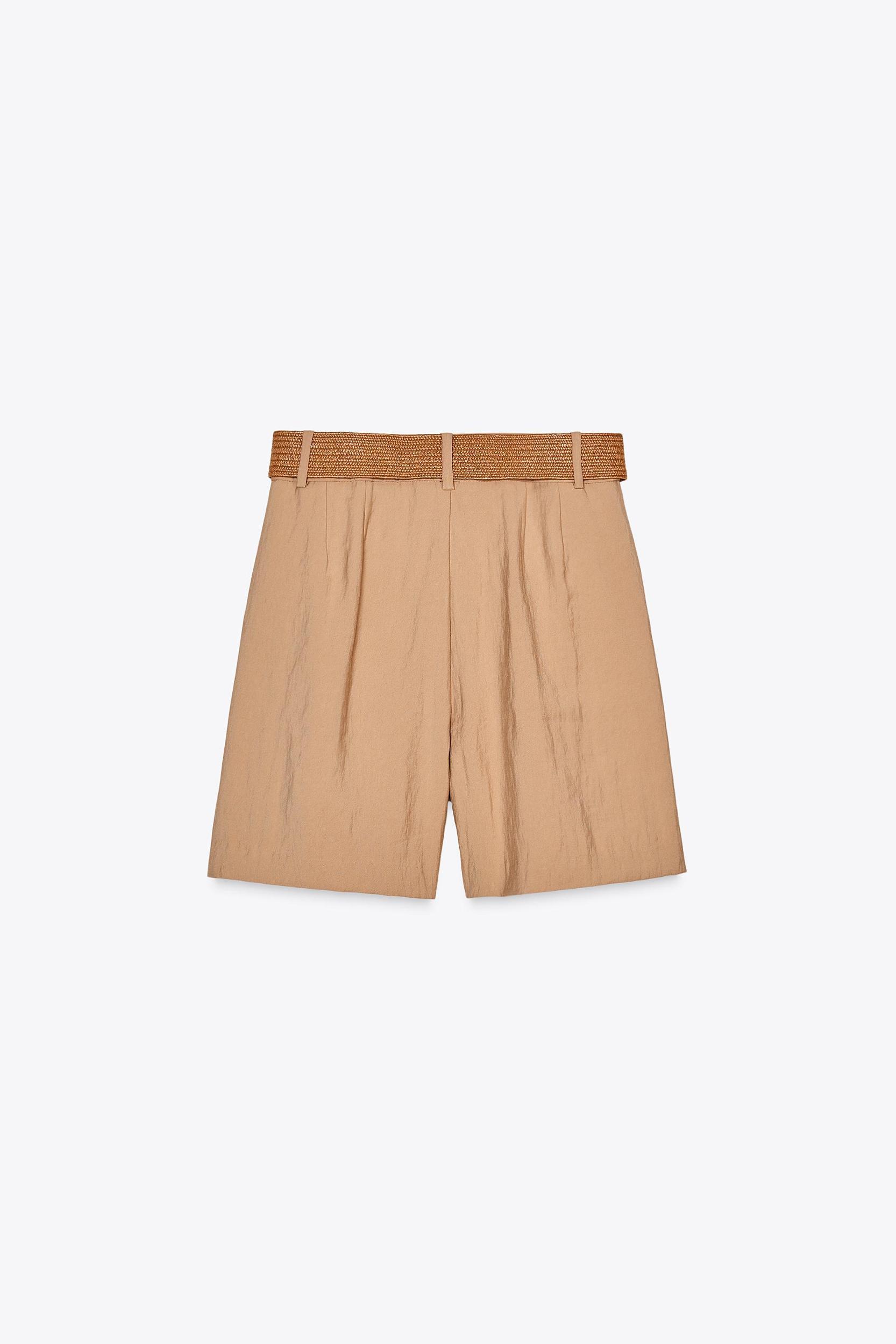 BELTED SHORTS WITH DARTS Product Image