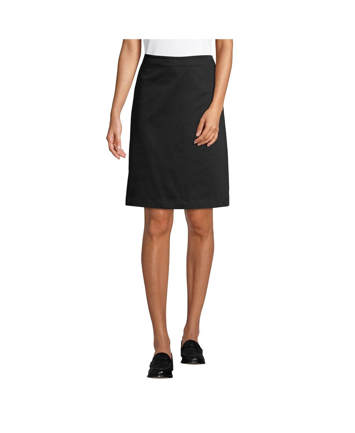 Women's Lands' End School Uniform Blend Chino Skort, Size: 0, Arctic Gray Product Image