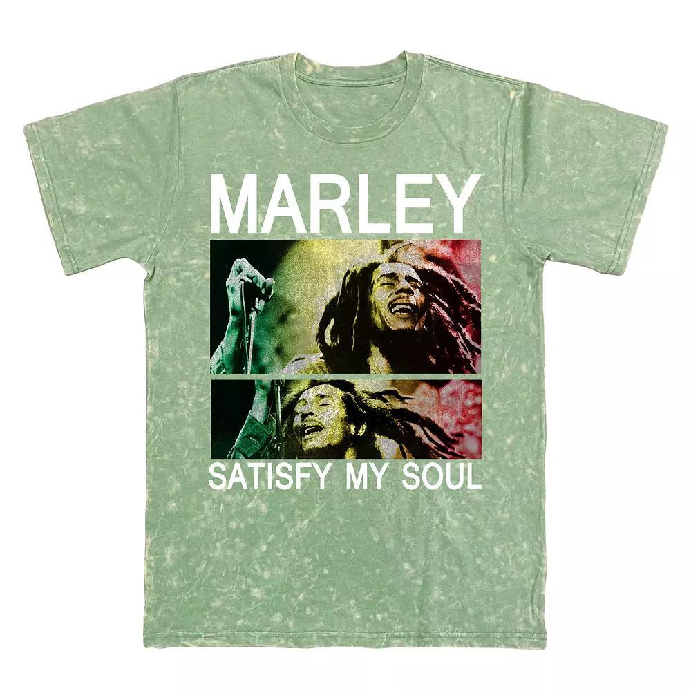 Men's Bob Marley Satisfy My Soul Graphic Tee, Size: Medium, Military Green Mineral Product Image