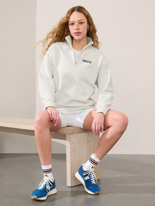 Power of She Forever Fleece 1/4 Zip Sweatshirt Product Image