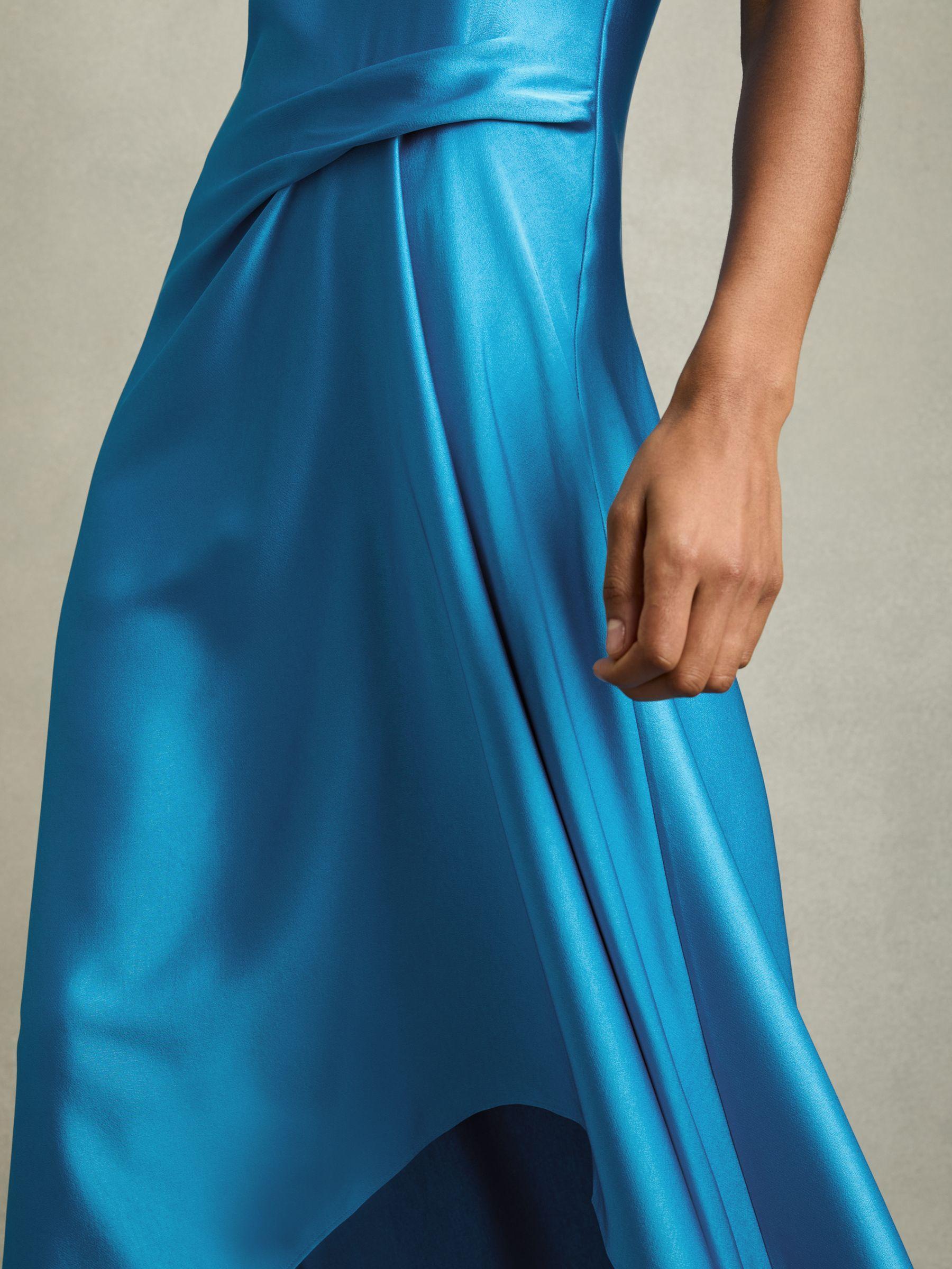 Petite Linen Belted Sleeveless Midi Dress in Neutral Product Image