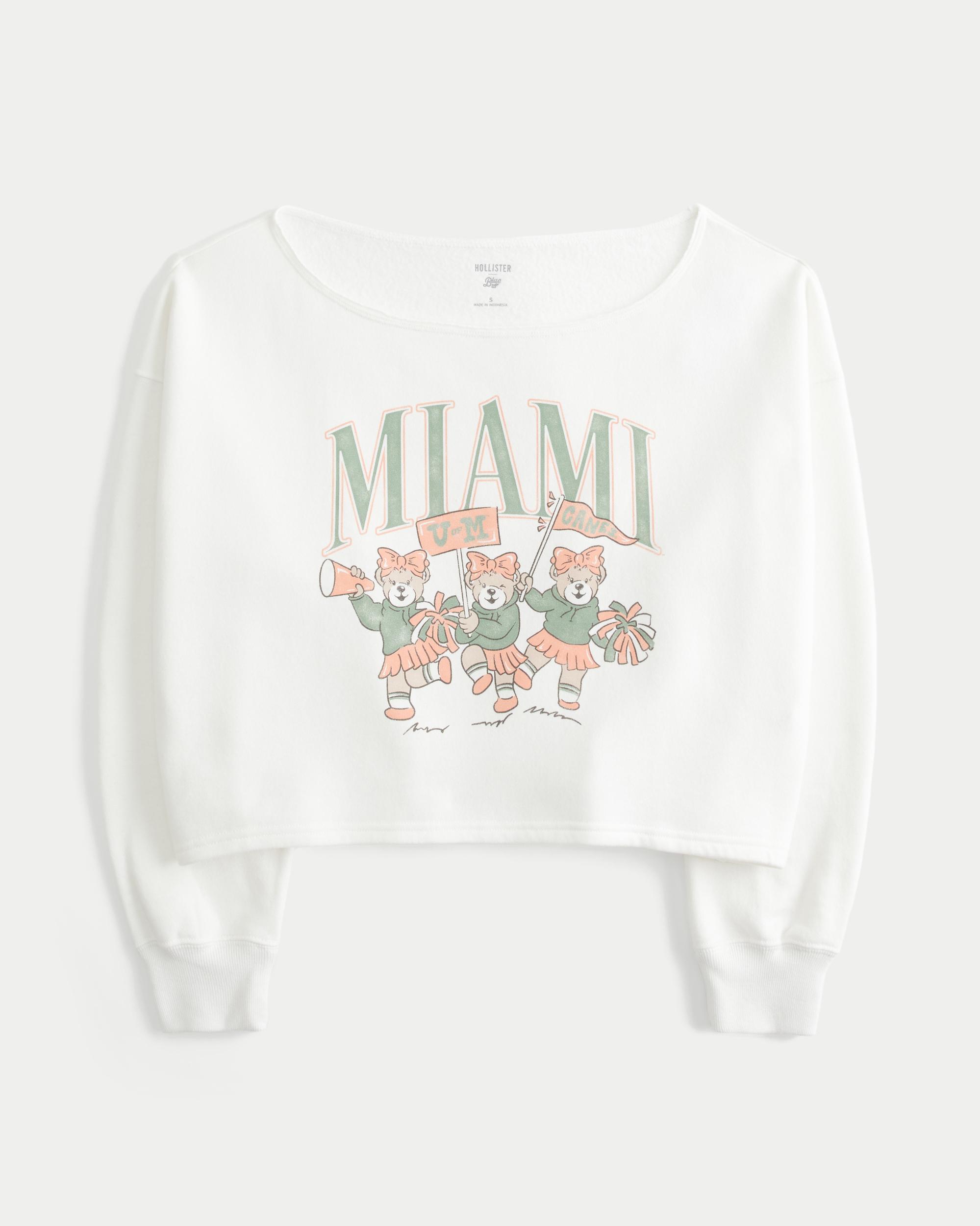 Easy Double Off-the-Shoulder University of Georgia Graphic Sweatshirt Product Image