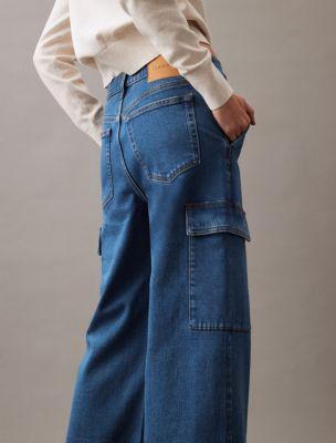 Cargo Wide Leg Fit Jeans Product Image