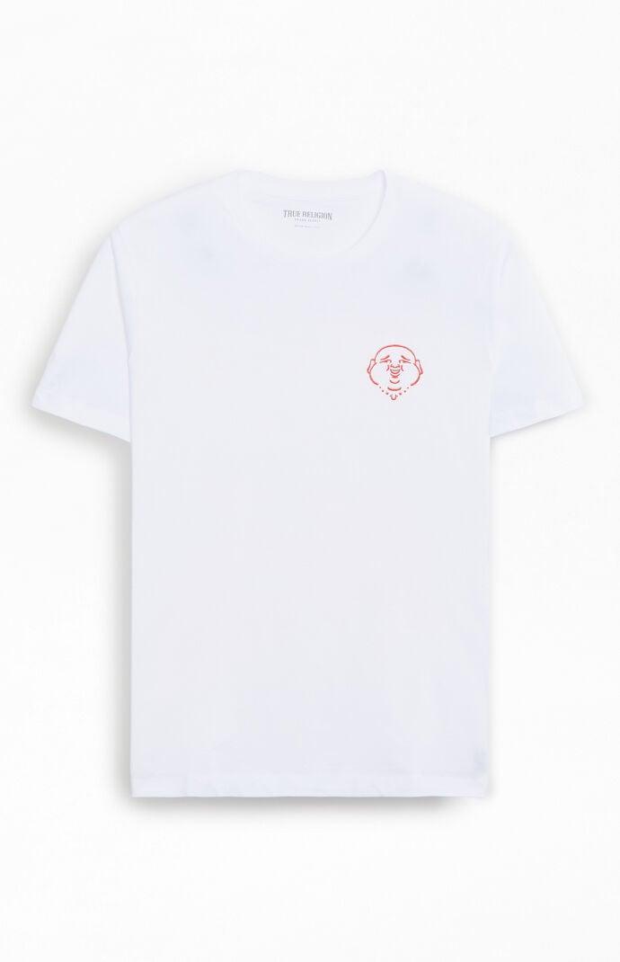 True Religion Mens Raised Buddha Paint T-Shirt Product Image