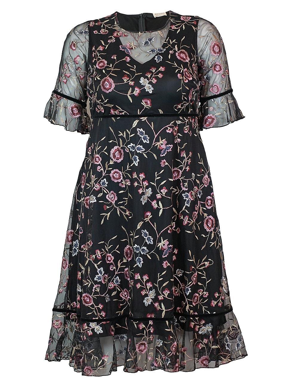 Womens Wildflower Embroidered Dress Product Image