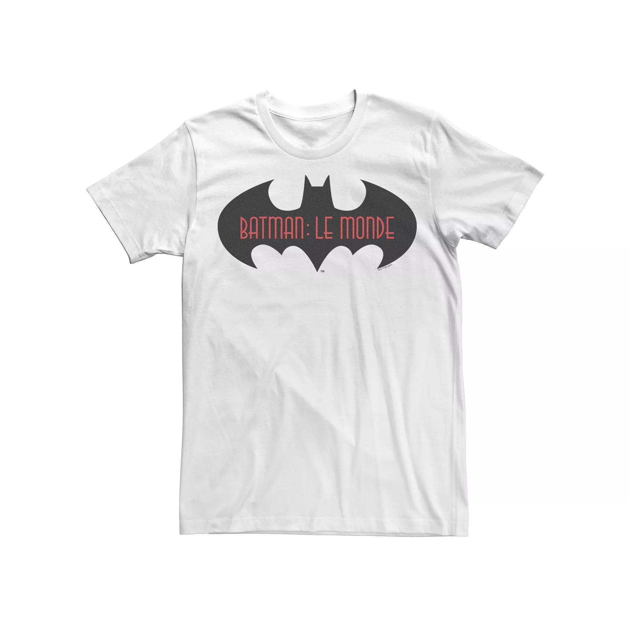 Men's Batman: Le Monde France Logo Tee, Size: Medium, White Product Image