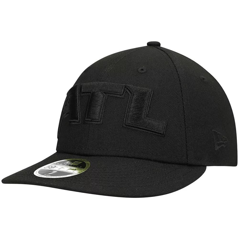 Men's New Era Black Atlanta Falcons Alternate Logo Black on Black Low Profile 59FIFTY II Fitted Hat, Size: 7 1/8 Product Image