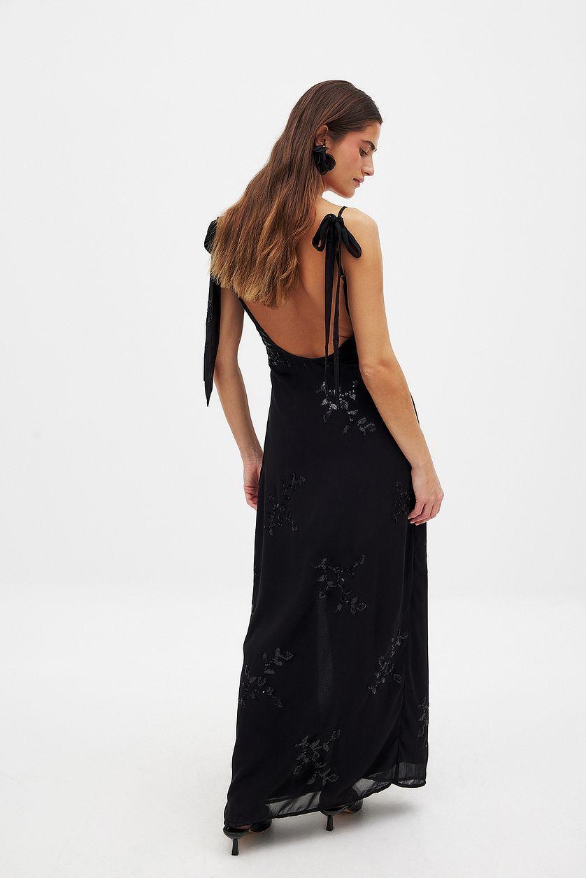 Sequin Embroidered Maxi Dress Product Image