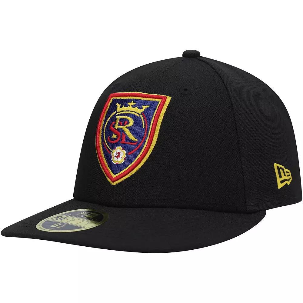 Men's New Era Black Real Salt Lake Primary Logo Low Profile 59FIFTY Fitted Hat, Size: 7 3/8, Slt Black Product Image